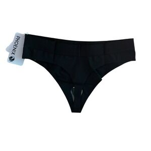 Phoenix Malibu Thong Black 2-in-1 Swim Daily Lounge Gym Underwear XL NWT